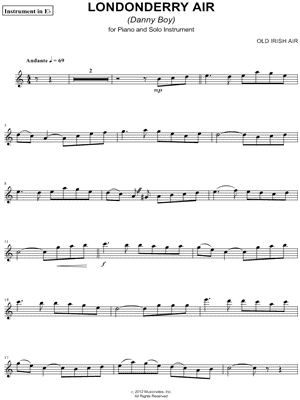 Londonderry Air - Eb Instrument