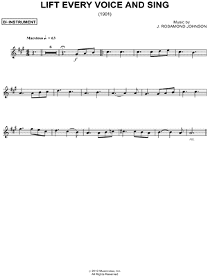 Lift Every Voice and Sing - Bb Instrument