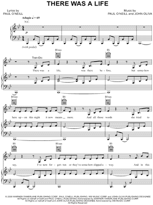 There Was a Life by Trans-Siberian Orchestra - Sheet Music