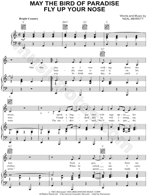 May the Bird of Paradise Fly Up Your Nose