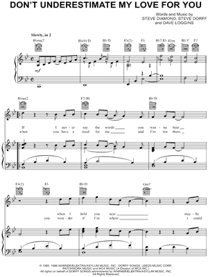 Don't Underestimate My Love for You