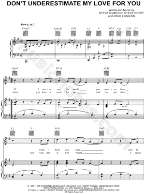 Don't Underestimate My Love for You