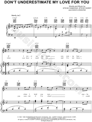 Don't Underestimate My Love for You