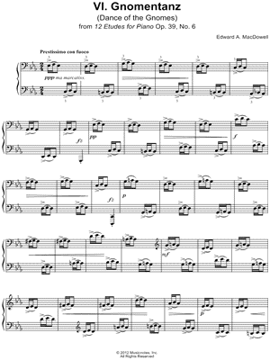 12 Etudes for Piano Op. 39, No. 6: Gnomentanz