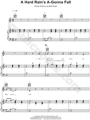 A Hard Rain's A-Gonna Fall
