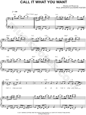 Call It What You Want