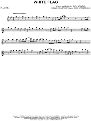 White Flag by Rollo Armstrong - Sheet Music