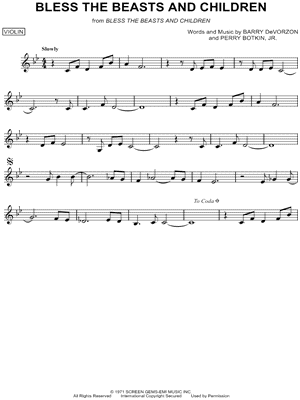 Bless the Beasts and Children