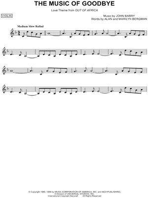 The Music of Goodbye