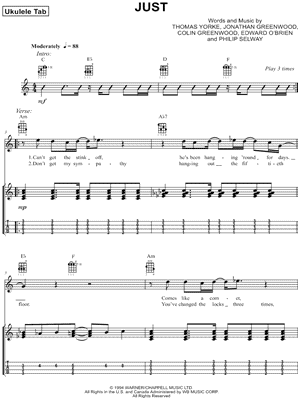 Just by Radiohead - Sheet Music