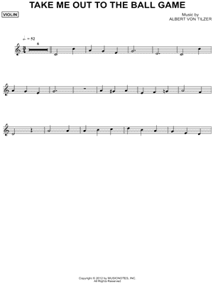 Take Me Out To the Ball Game - Violin