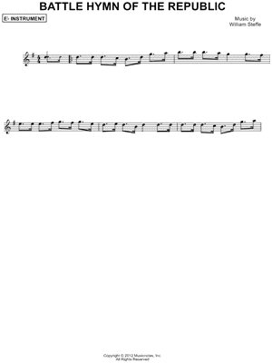 Battle Hymn of the Republic - Eb Instrument