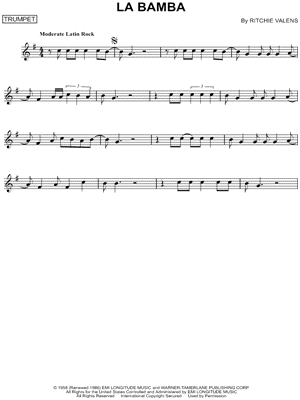 La Bamba by Ritchie Valens - Sheet Music