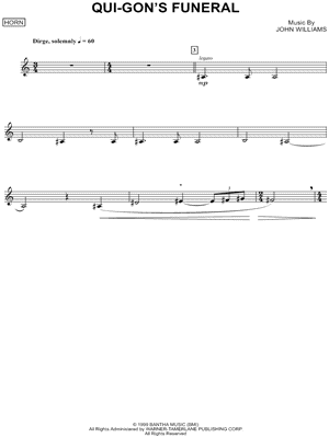 Qui-Gon's Funeral - French Horn