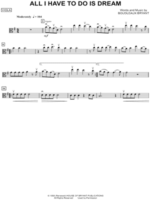 All I Have To Do Is Dream - Viola