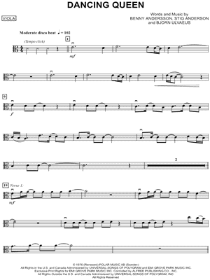 Dancing Queen - Viola Part