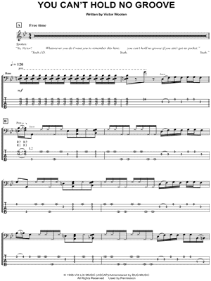 You Can't Hold No Groove