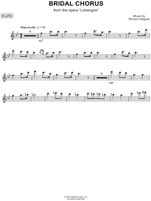Bridal Chorus - Flute