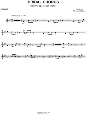 Bridal Chorus - Violin