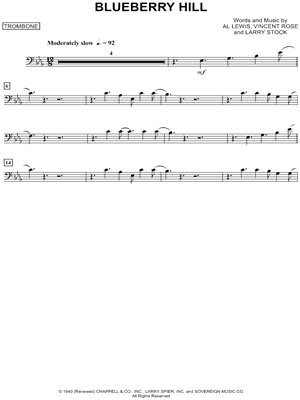 Blueberry Hill - Trombone