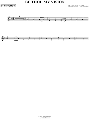 Be Thou My Vision - Bb Instrument