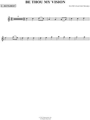 Be Thou My Vision - Eb Instrument