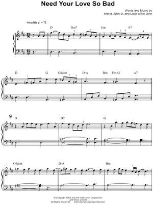 Need Your Love So Bad