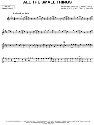 All the Small Things by blink-182 - Sheet Music