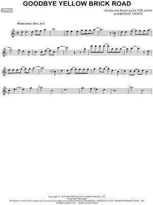 Goodbye Yellow Brick Road