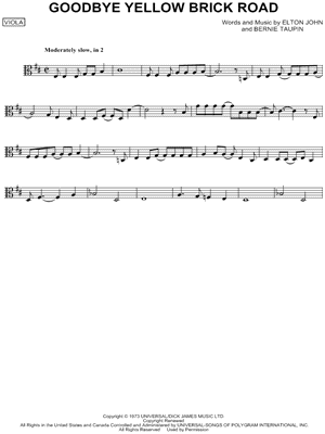 Goodbye Yellow Brick Road