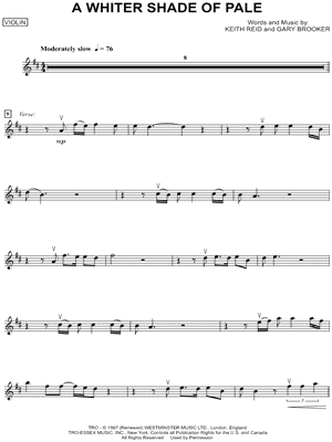 A Whiter Shade of Pale - Violin