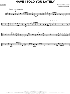 Have I Told You Lately That I Love You?