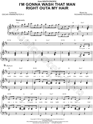 I'm Gonna Wash That Man Right Outa My Hair