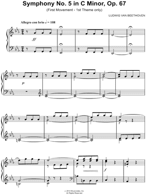 Symphony No. 5 in C Minor, Op. 67 - 1st Movement