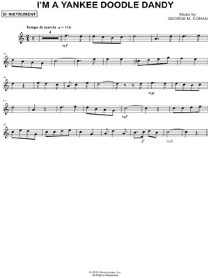 I'm a Yankee Doodle Dandy - Bb Instrument