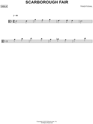 Scarborough Fair - Viola