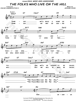 The Folks Who Live on the Hill