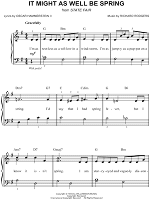 It Might As Well Be Spring