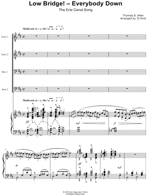 The Erie Canal by Ty Kroll - Sheet Music