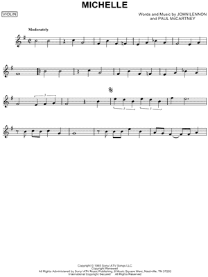Michelle by The Beatles - Sheet Music