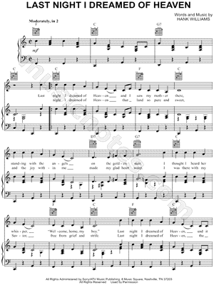 Last Night I Dreamed of Heaven