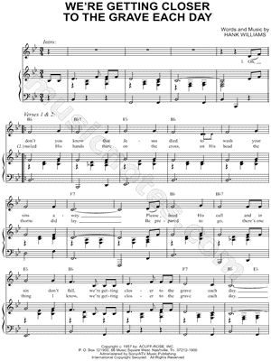 We're Getting Closer To the Grave Each Day