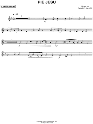 Pie Jesu - F Instrument