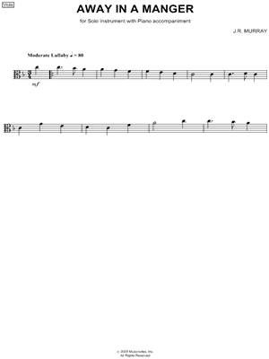 Away In a Manger - Viola