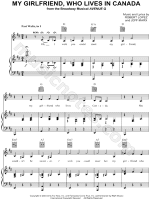 My Girlfriend, Who Lives In Canada