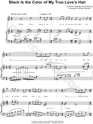 Black Is the Color of My True Love's Hair