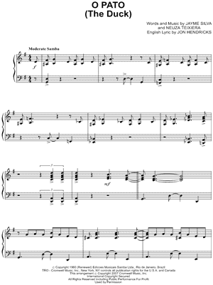 O Pato (The Duck) from Next Stop Wonderland - Sheet Music