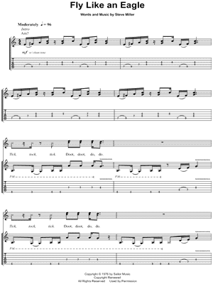 Fly Like An Eagle by Steve Miller Band - Sheet Music