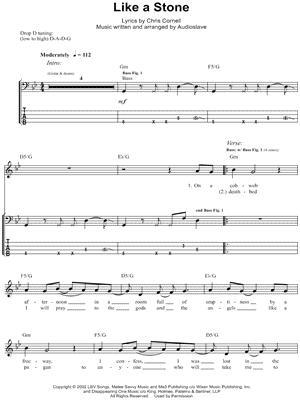 Like a Stone by Audioslave - Sheet Music