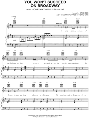 You Won't Succeed on Broadway